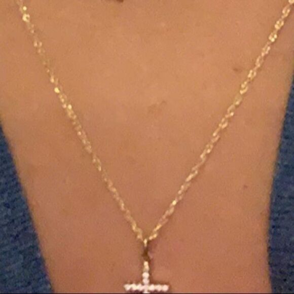 Real solid 14k gold rope chain necklace, 1mm - Picture 4 of 8